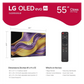 Open box LG 55-inch G5 4K UHD HDR OLED Smart TV showing sleek screen and minimal bezel design.