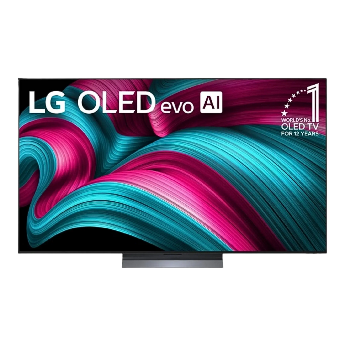 Open box LG 65-inch C5 4K UHD HDR OLED Smart TV with sleek screen and modern design, showcasing vibrant display and slim profile.