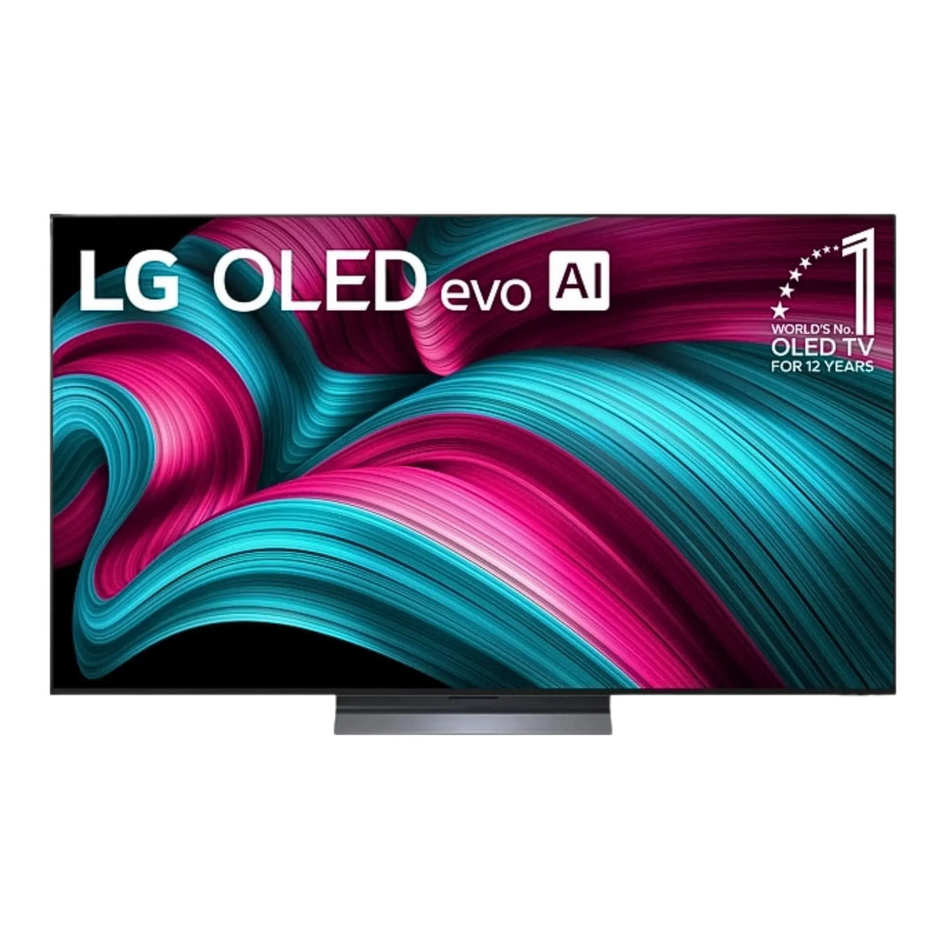 Open box LG 65-inch C5 4K UHD HDR OLED Smart TV with sleek screen and modern design, showcasing vibrant display and slim profile.