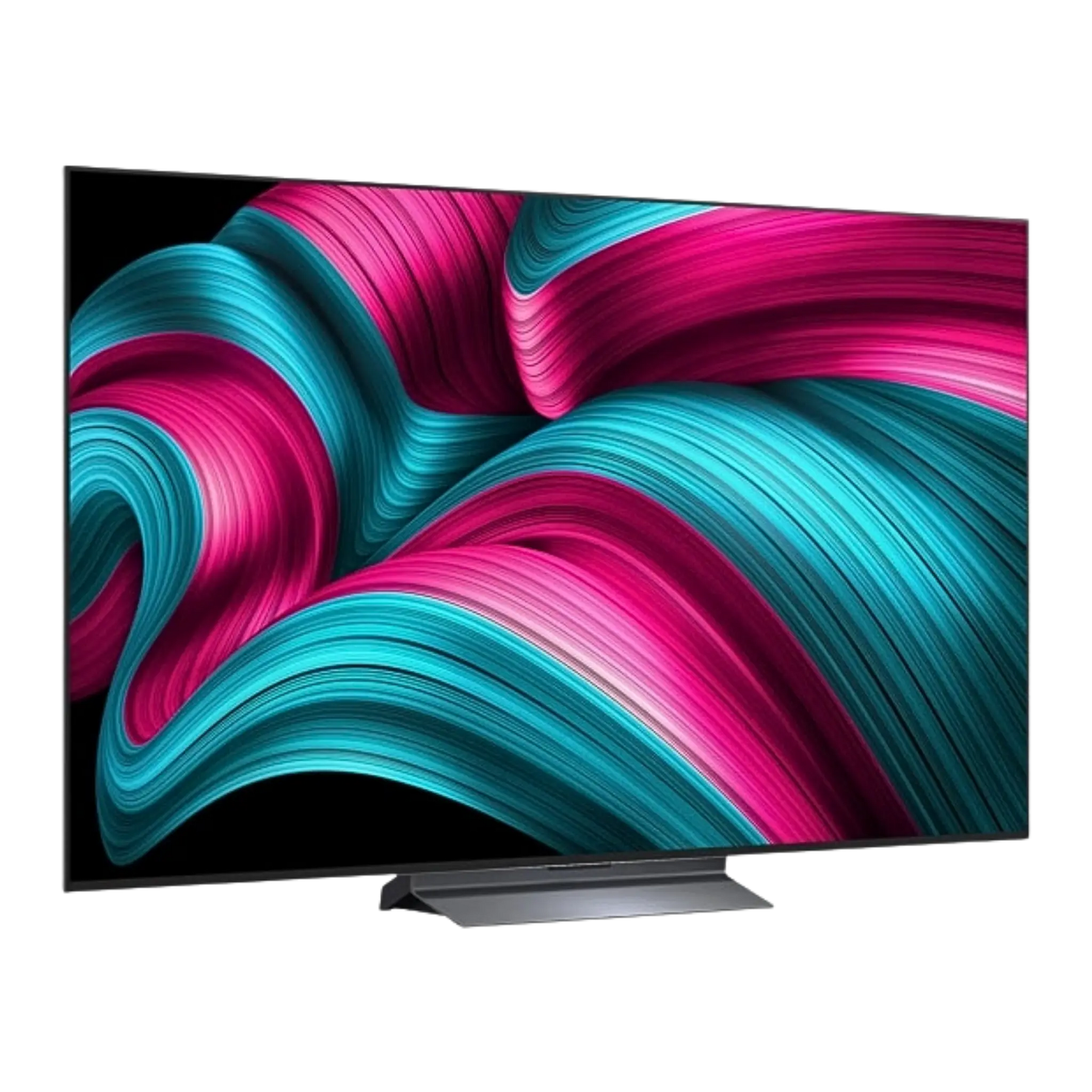 Open box LG 65-inch C5 4K UHD HDR OLED Smart TV with sleek display and slim design, featuring advanced OLED technology.