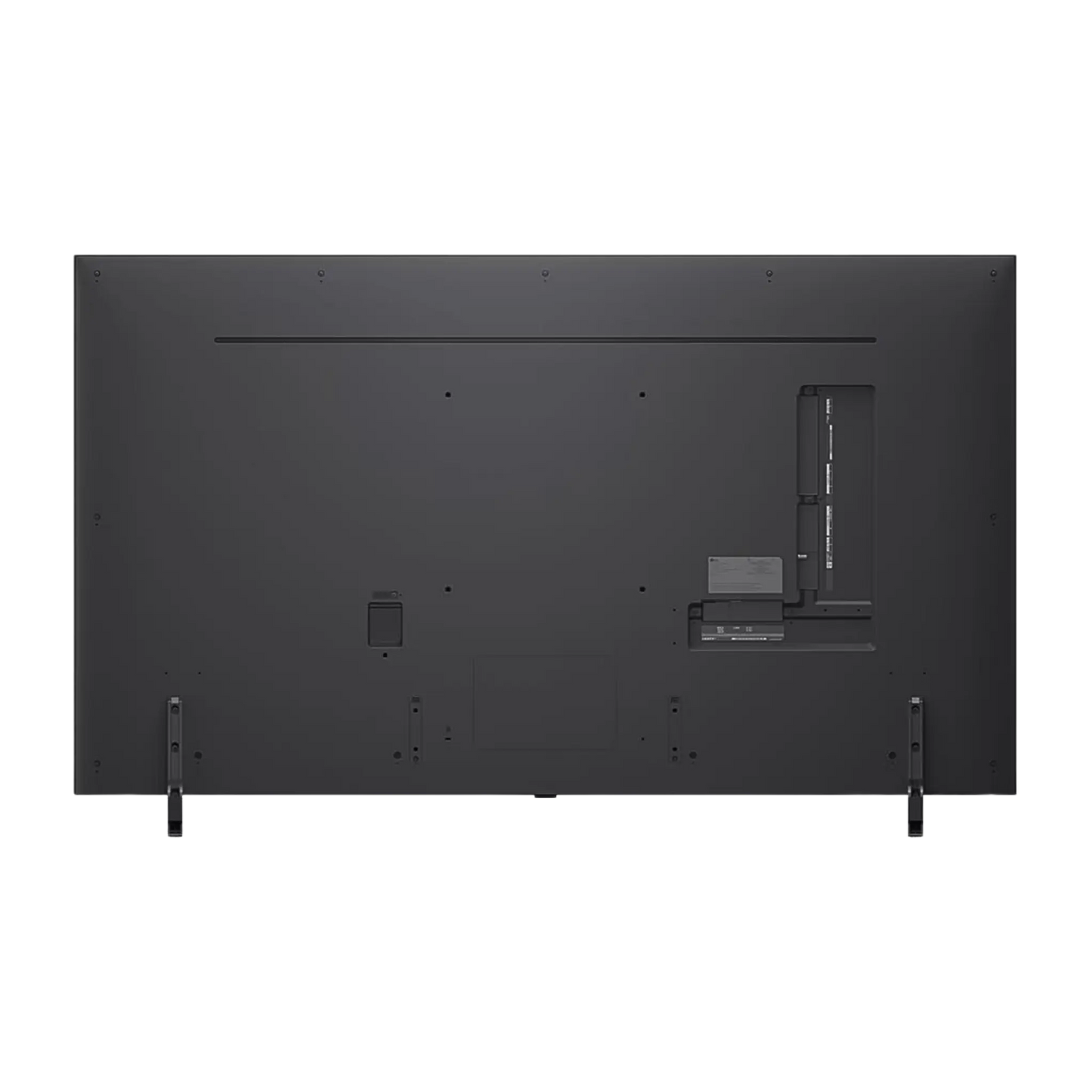 Open box LG 65-inch QNED evo AI QNED85 4K UHD HDR Mini-LED Smart TV displaying vibrant screen with sleek black frame.