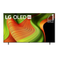 Open box LG 77-inch B5 4K UHD HDR OLED Smart TV showing a sleek design and vibrant screen display.