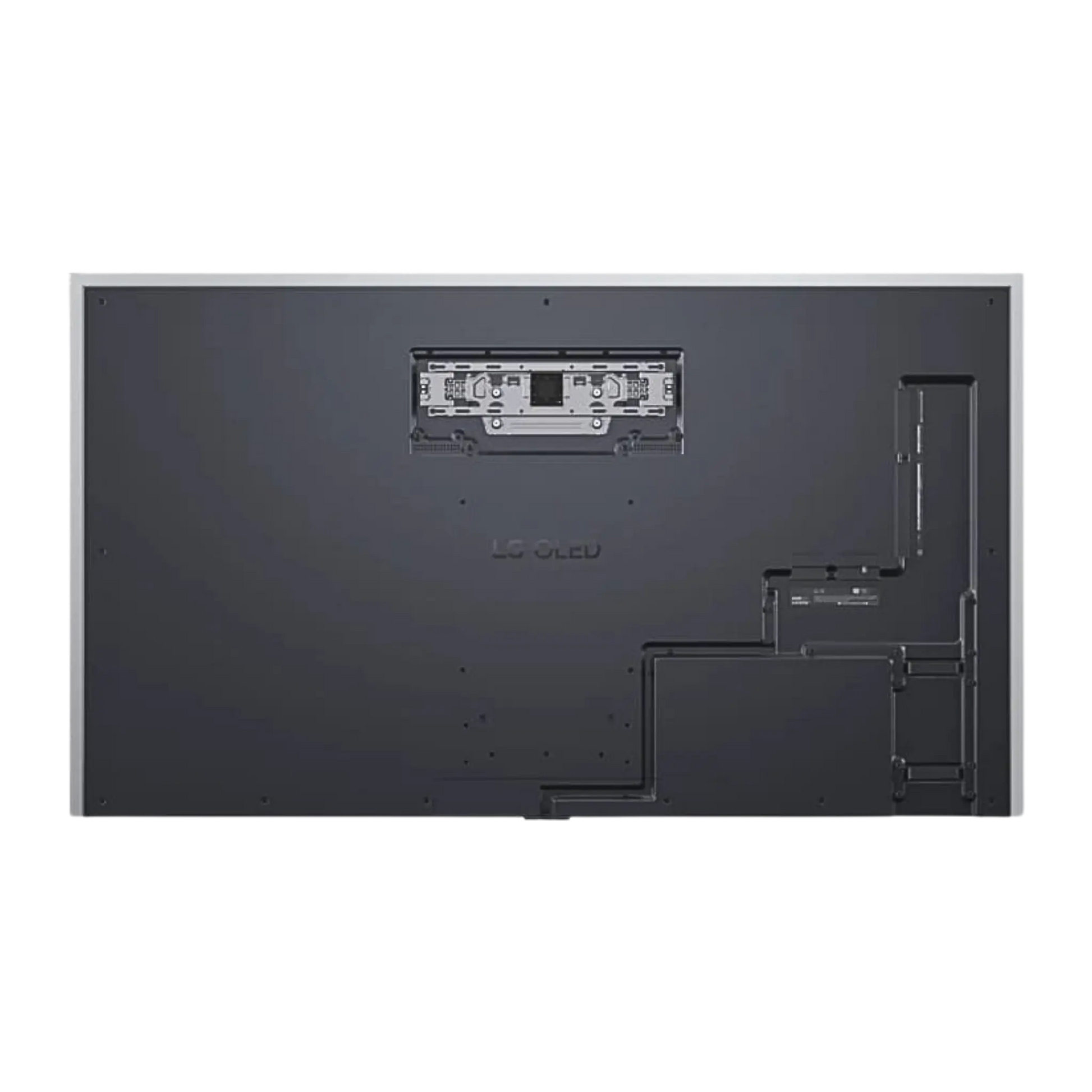 Open box LG 77-inch G5 4K UHD HDR OLED Smart TV displaying vibrant image with sleek design and thin bezels.