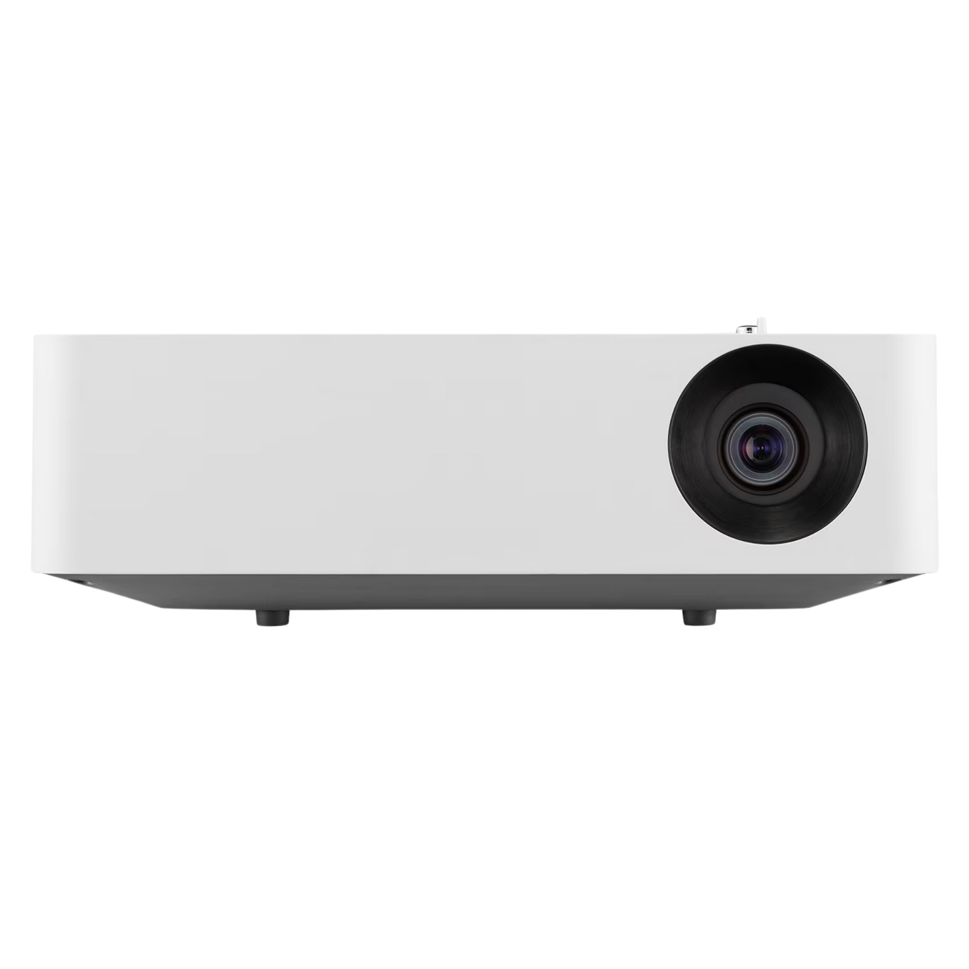 LG CineBeam PF610P Full HD Smart Portable Projector displaying a clear image on a wall. Compact and versatile for home or travel use.
