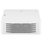 LG CineBeam PF610P full HD smart portable projector showing a bright image against a wall in a home theater setup.