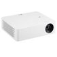 LG CineBeam PF610P Full HD Smart Portable Projector displaying a bright, clear image on a wall in a modern home setting.