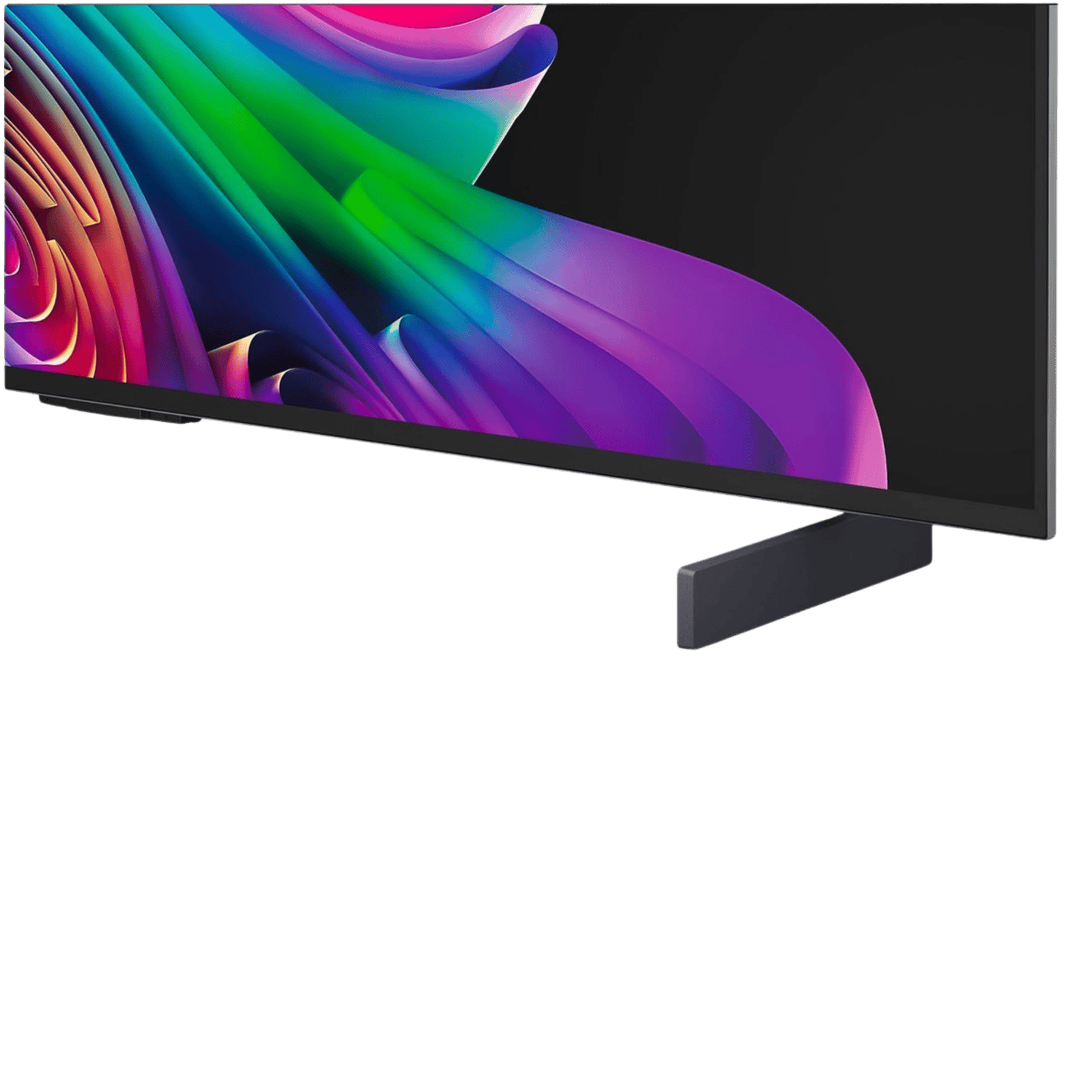 LG 42-inch OLED evo AI C6 4K Smart TV displaying vibrant colors and sleek design, showcasing its high-resolution screen.
