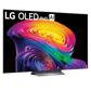 LG 83-inch OLED evo AI C6 4K Smart TV displaying vibrant colors and sleek design, showcasing a modern home entertainment setup.