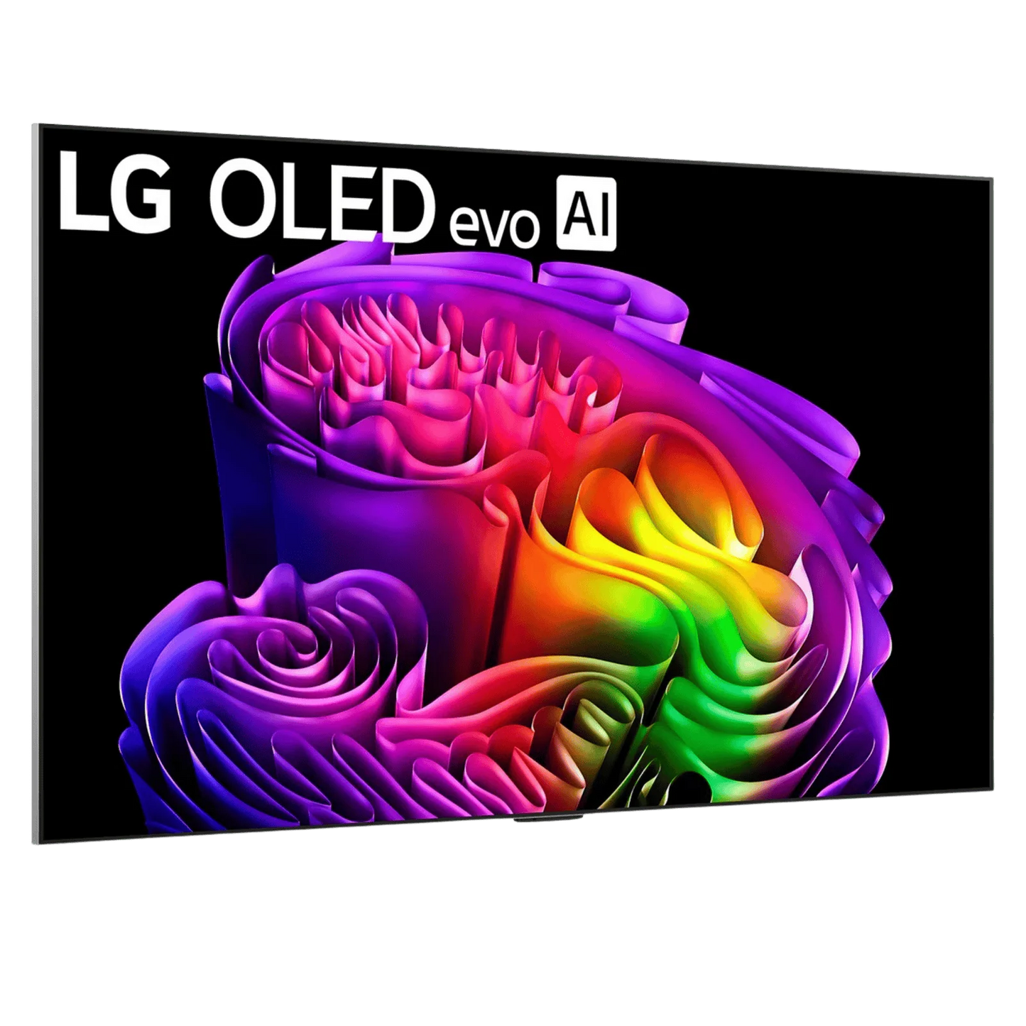 LG 55-inch OLED G6 4K UHD HDR Dolby Vision smart TV with wall mount, sleek screen, and webOS interface on a modern living room setup.