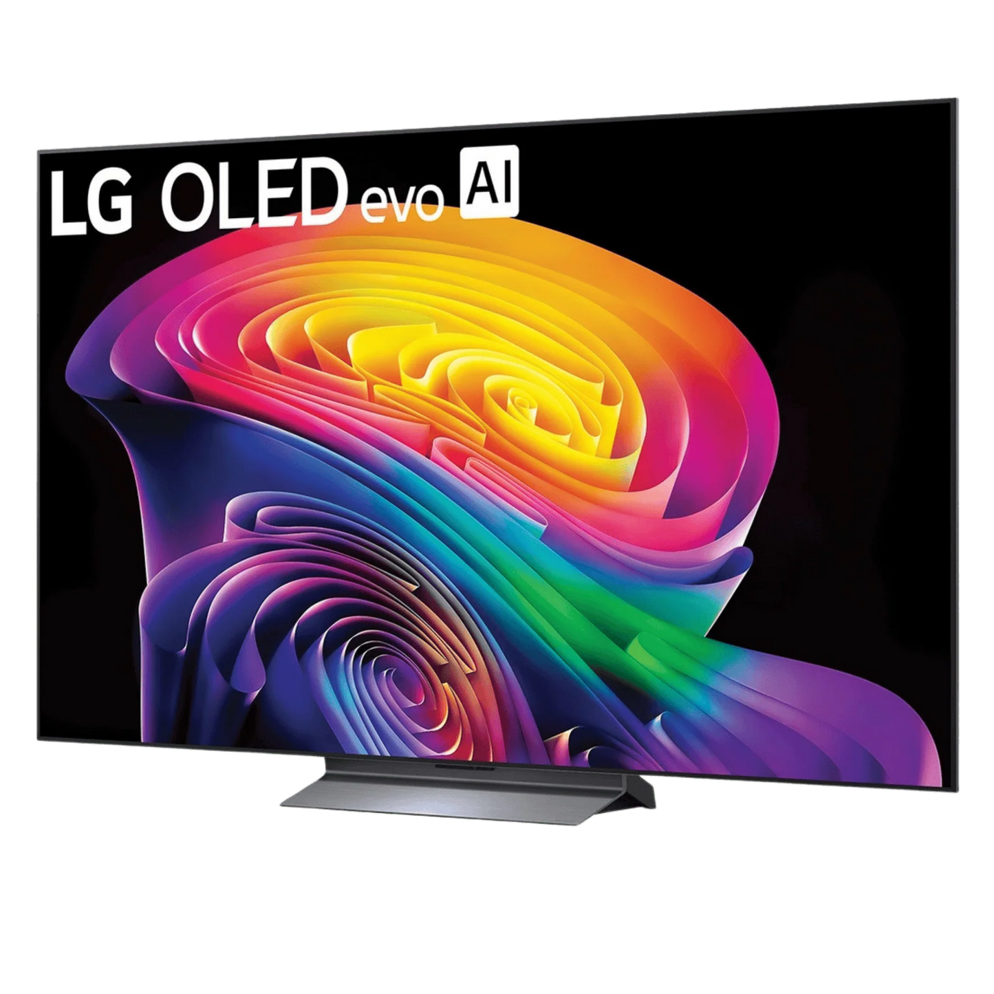 Open box LG 42-inch C6 OLED 4K UHD HDR Dolby Vision smart TV with Dolby Atmos and webOS, displayed on a modern living room setup.