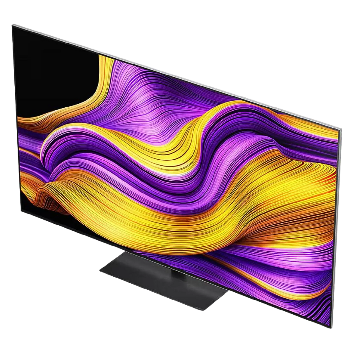 Refurbished LG 77-inch G5 4K UHD HDR OLED Smart TV with Dolby Vision and 120Hz refresh rate, webOS interface, front view.