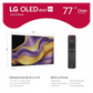 Open box LG 77-inch G5 4K UHD HDR OLED Smart TV with Dolby Vision and webOS, featuring sleek design and high-resolution display.