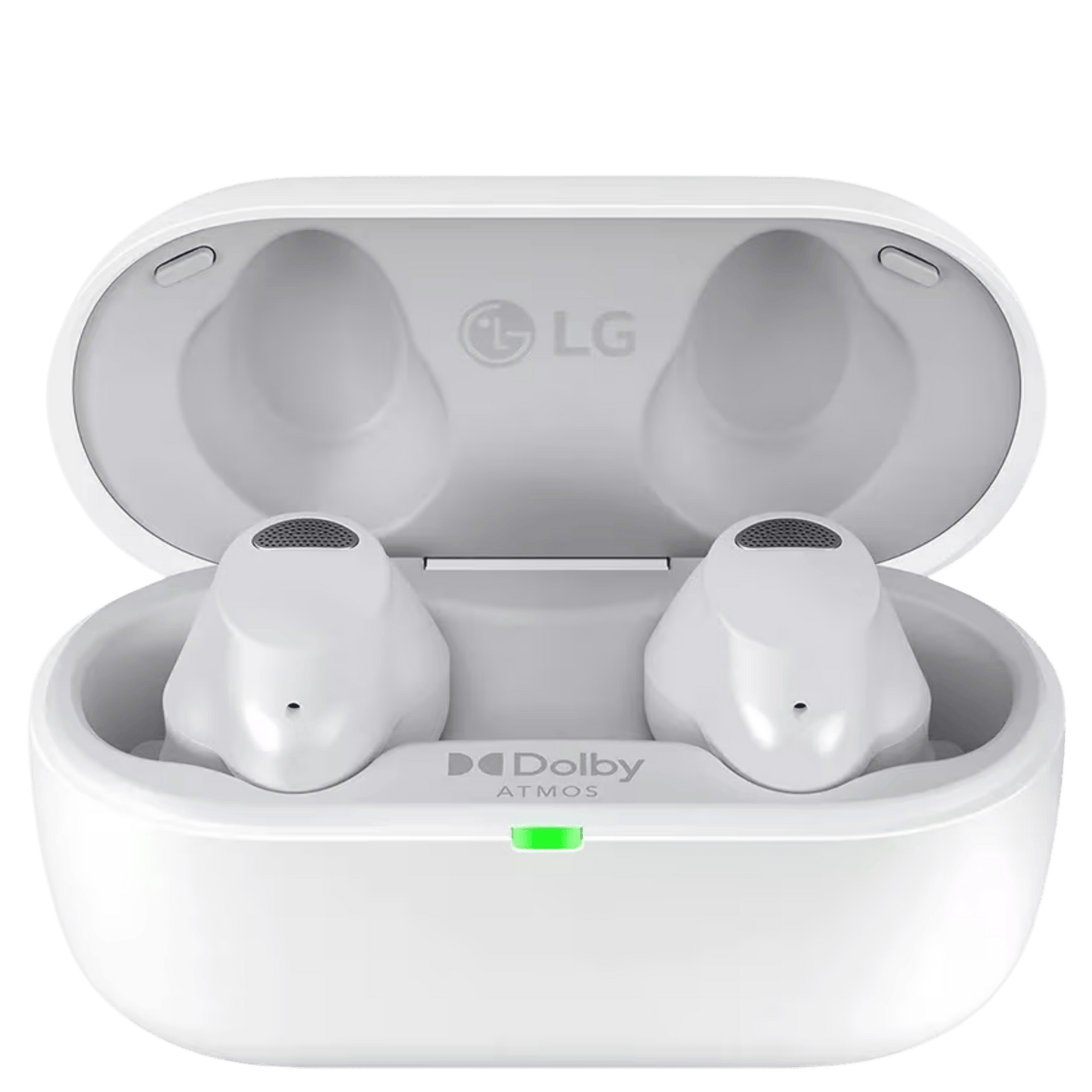 LG TONE Free T80S true wireless earbuds with Dolby Atmos, compact design, and in-ear fit for immersive sound.