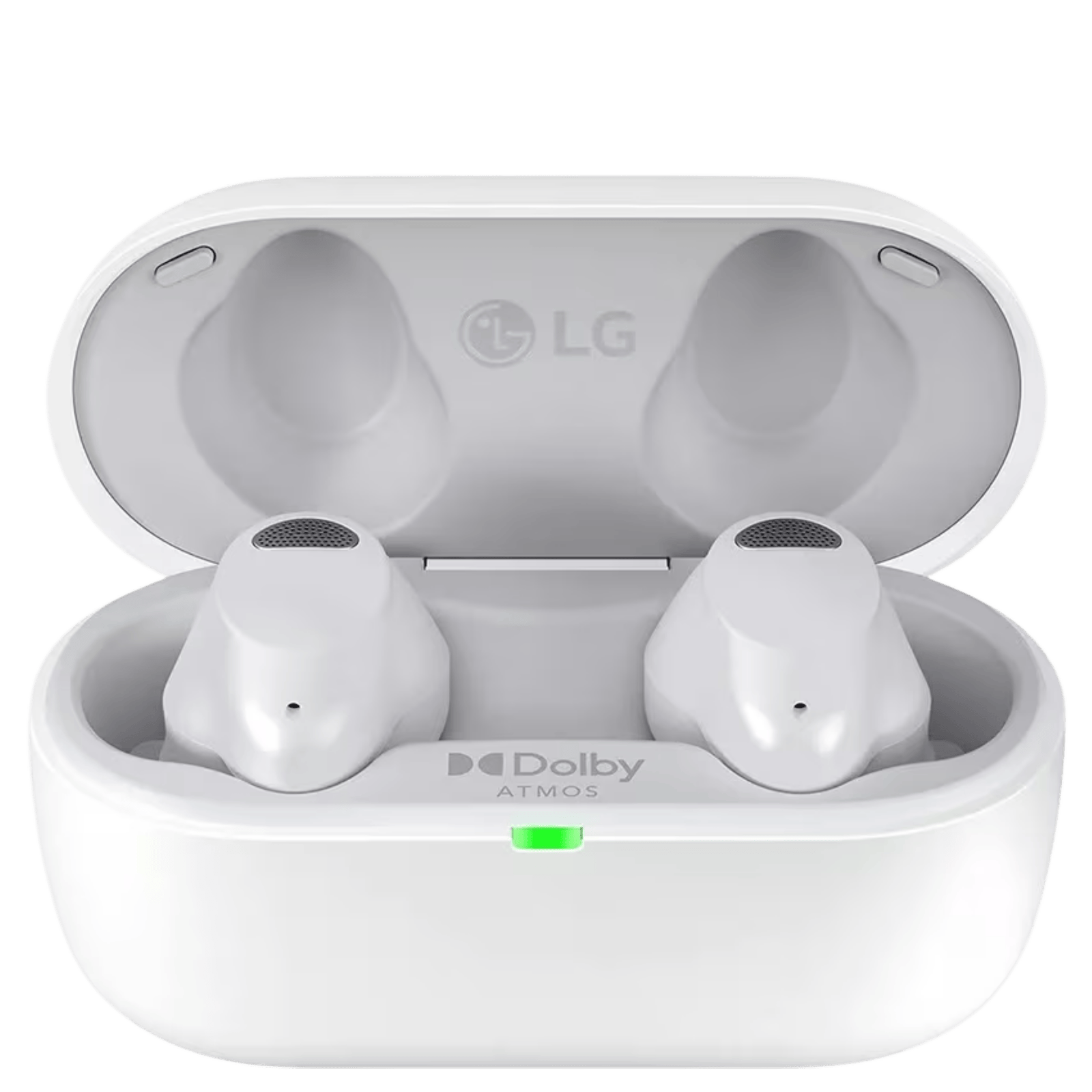 LG TONE Free T80S true wireless earbuds with Dolby Atmos, compact design, and in-ear fit for immersive sound.