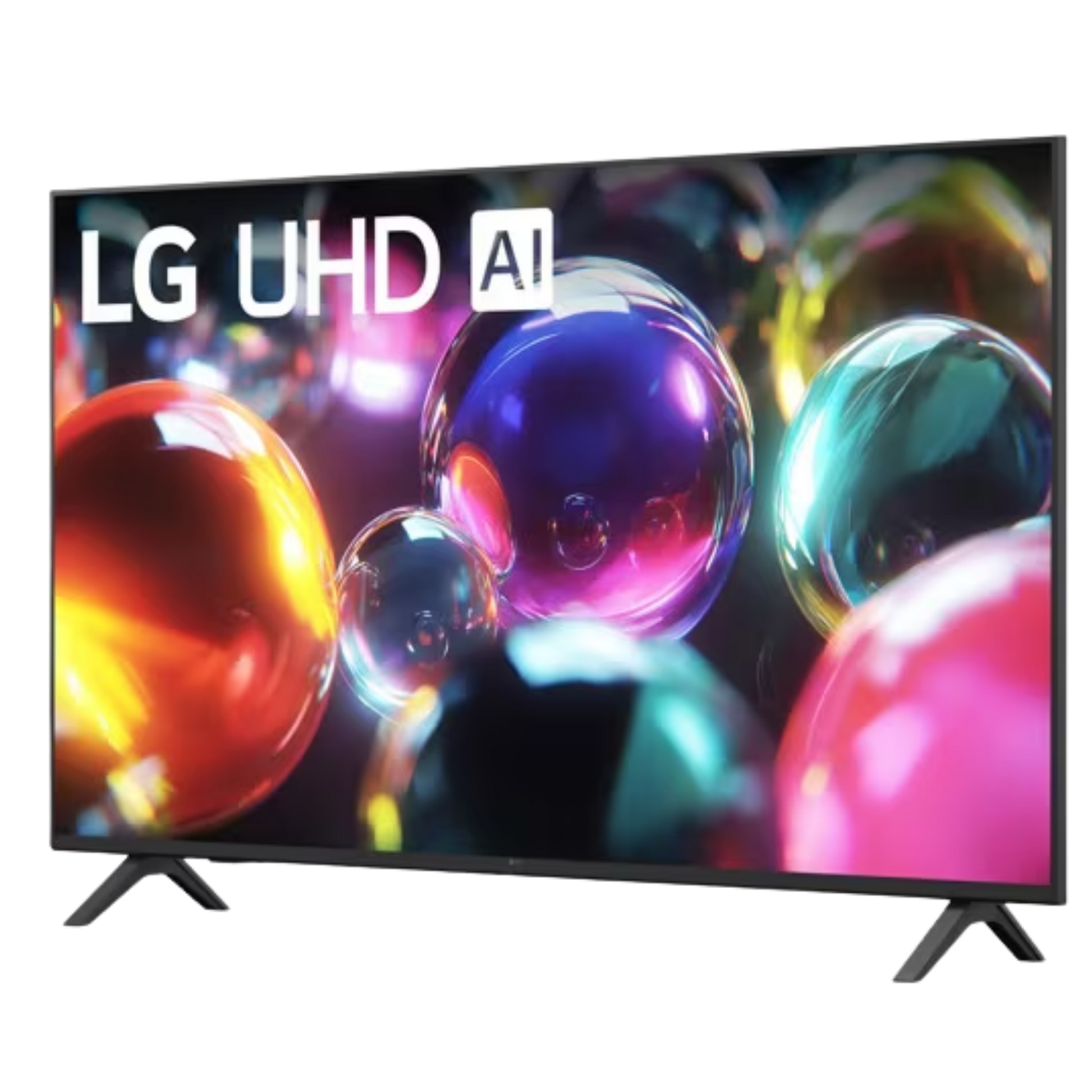 LG 50-inch UA7000 4K UHD HDR LED smart TV with webOS interface, displaying vibrant picture quality and sleek design.