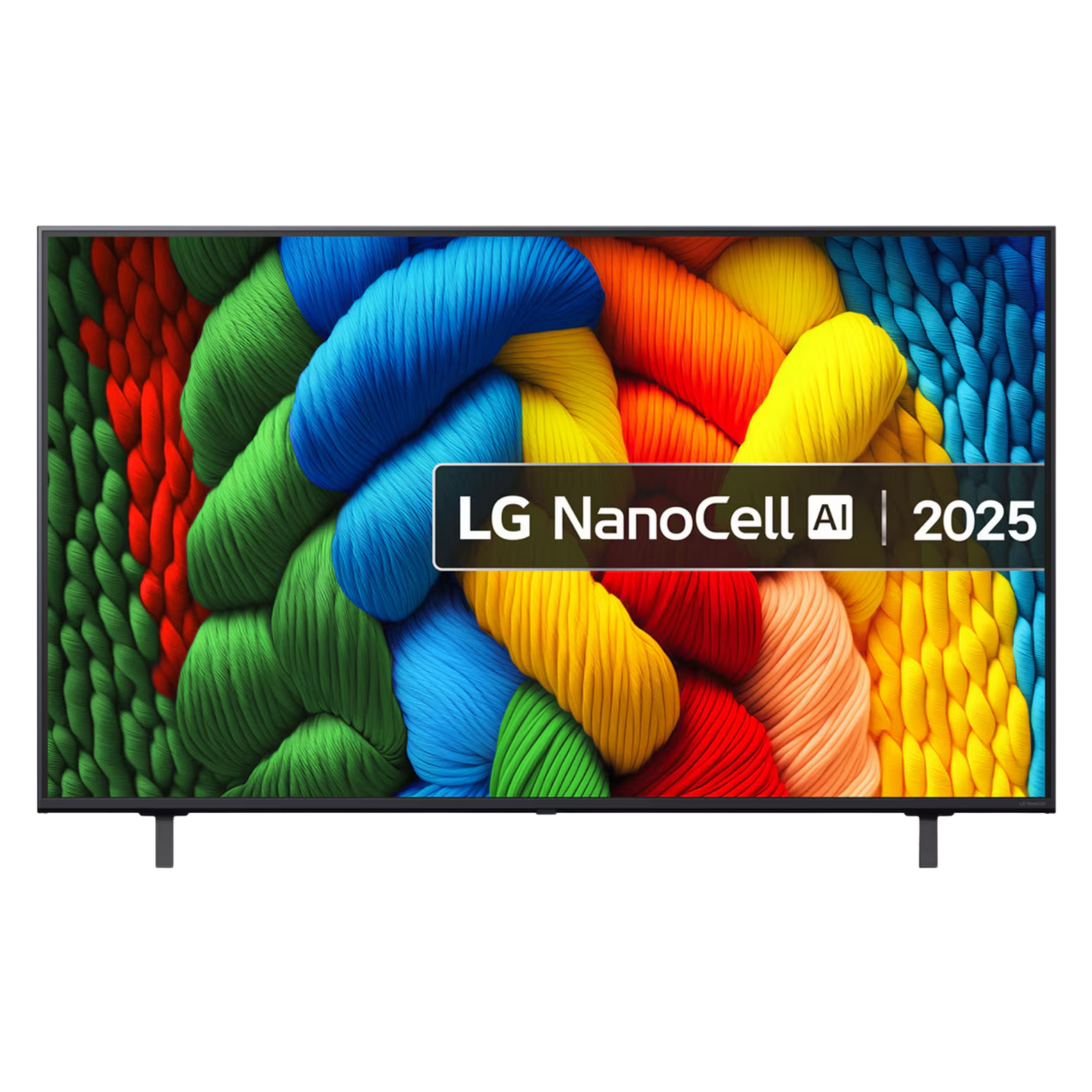LG 55-inch NanoCell NANO80 4K UHD HDR smart TV displaying vibrant home entertainment visuals