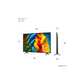 LG 55-inch NanoCell NANO80 4K UHD HDR smart TV with webOS interface, displaying vibrant screen in a modern living room setting.