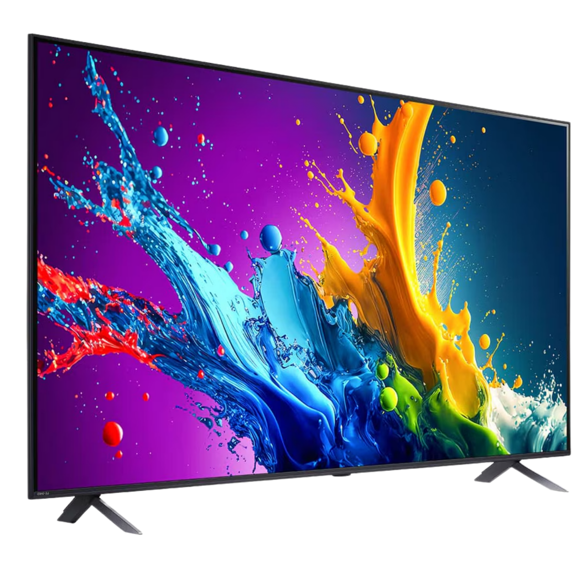 LG 55-inch QNED80 4K UHD HDR Smart TV with webOS AI interface, sleek design, and vibrant display for immersive viewing.