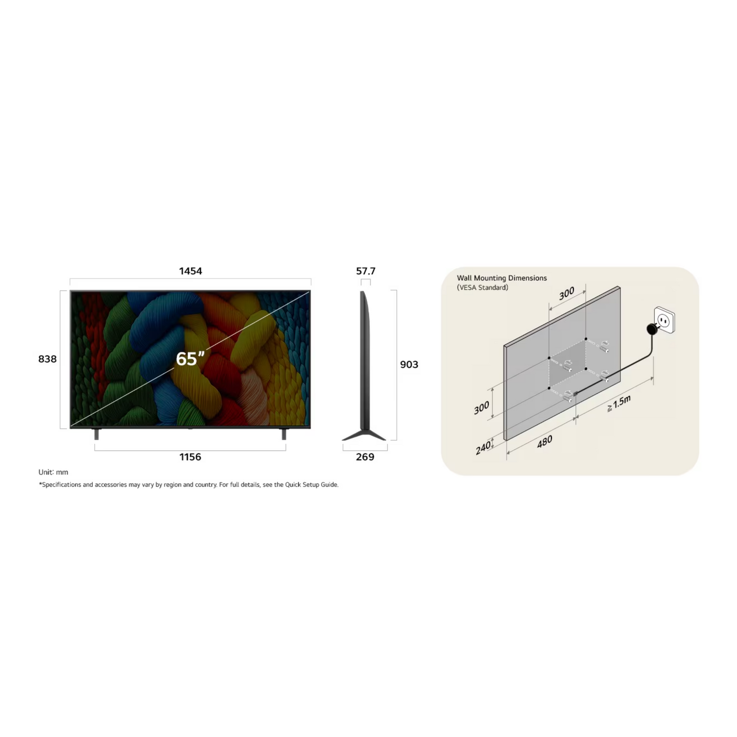 LG 65-inch NanoCell NANO80 4K UHD HDR smart TV displaying vibrant images and webOS interface for immersive viewing.