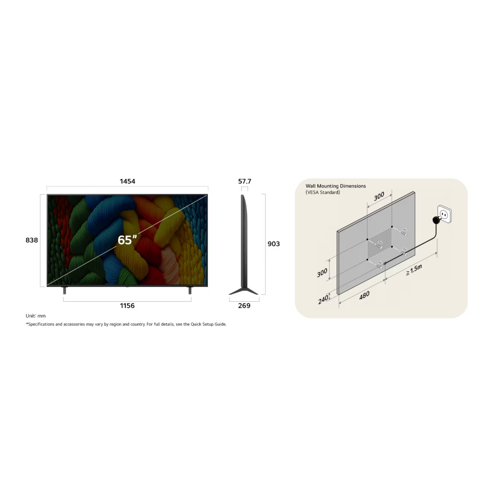 LG 65-inch NanoCell NANO80 4K UHD HDR smart TV displaying vibrant images and webOS interface for immersive viewing.