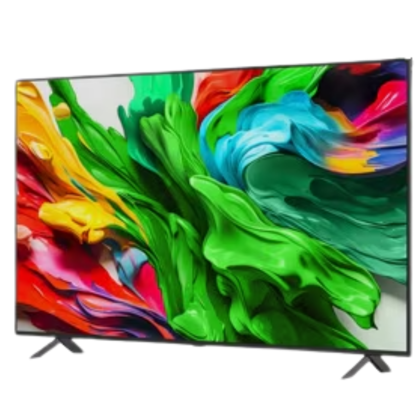 LG 65-inch QNED85 4K UHD HDR AI Smart TV showing vibrant display and sleek design, with a modern home entertainment setup.