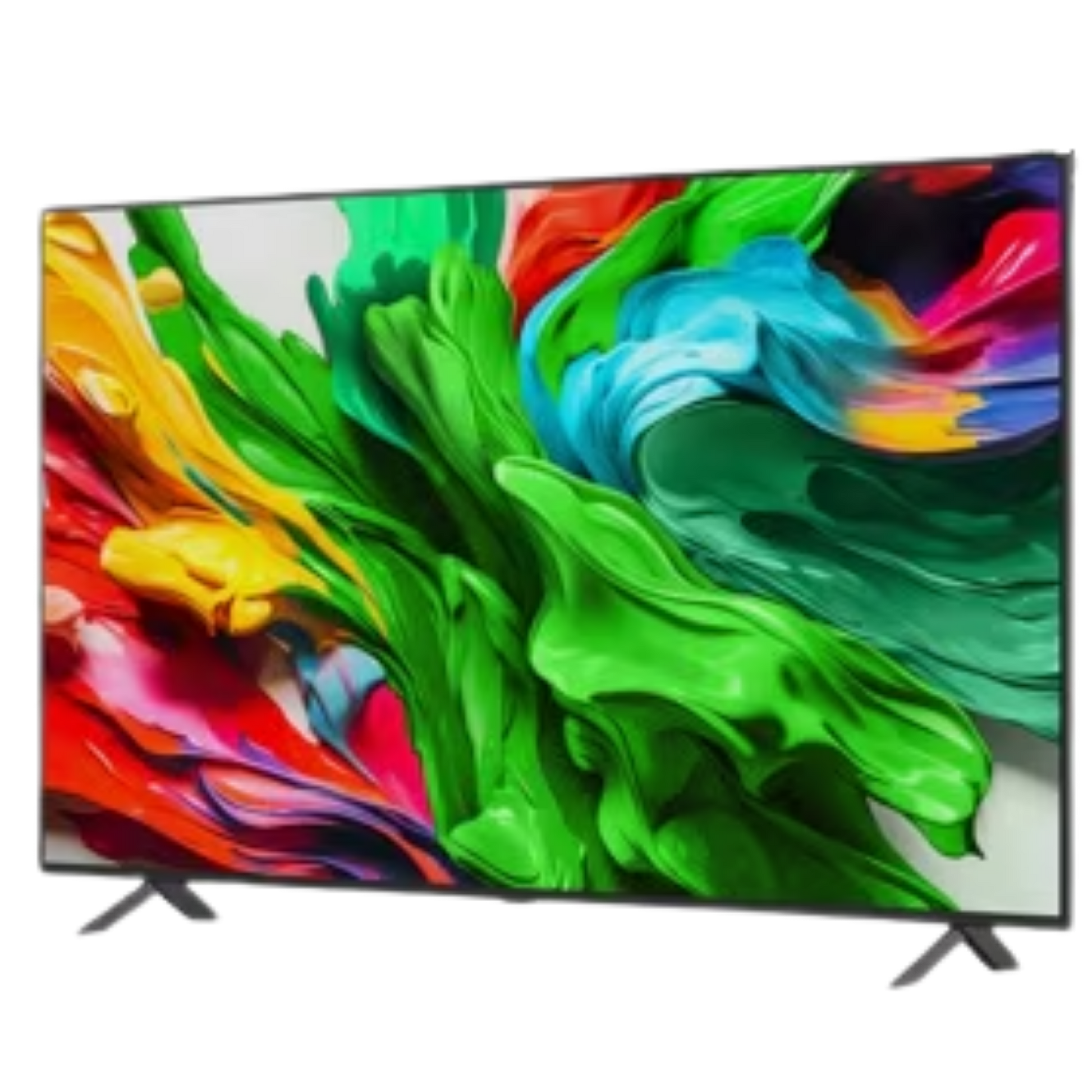 LG 65-inch QNED85 4K UHD HDR AI Smart TV showing vibrant display and sleek design, with a modern home entertainment setup.