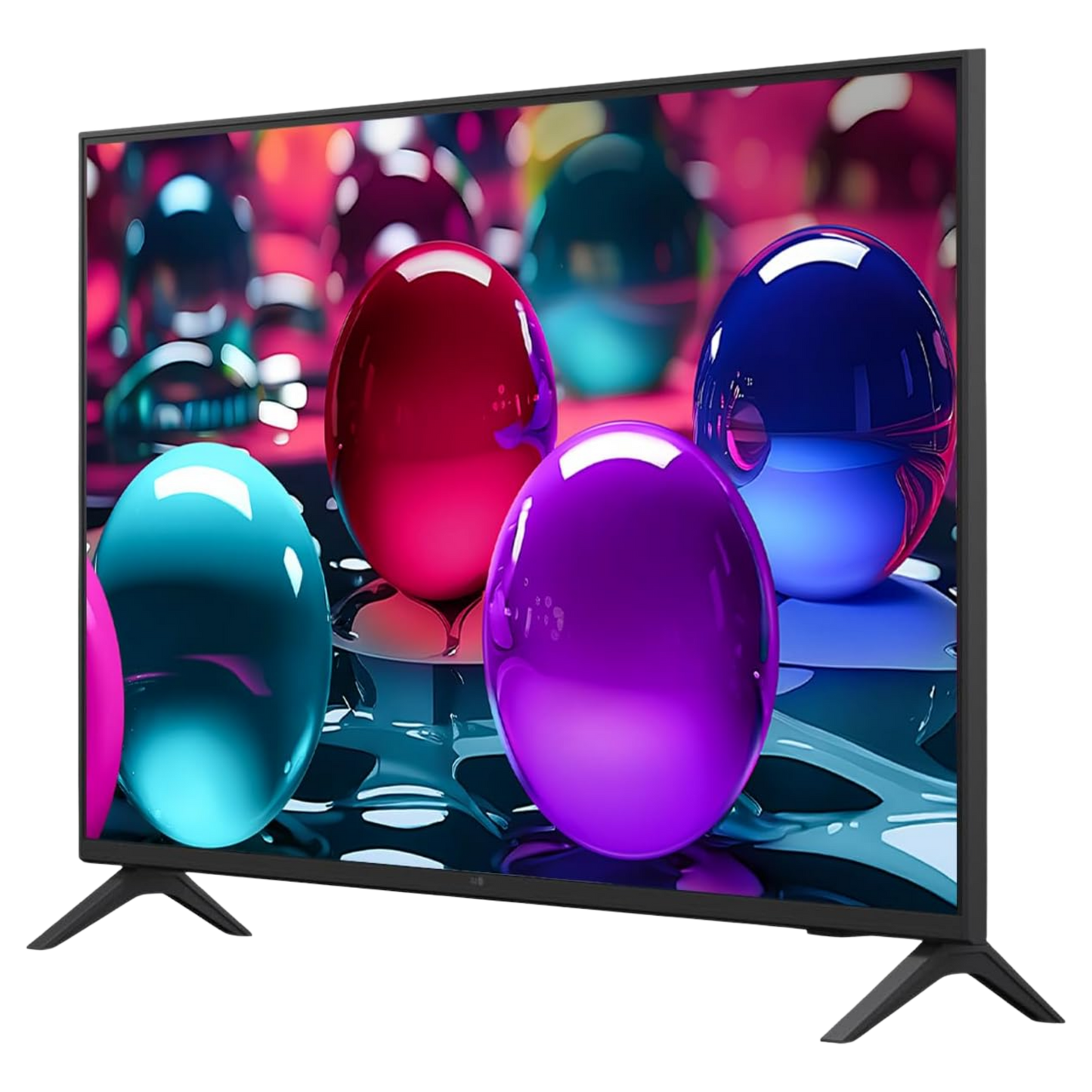 LG 75-inch UA7000 4K UHD HDR LED Smart TV displaying vibrant home entertainment content on a sleek screen