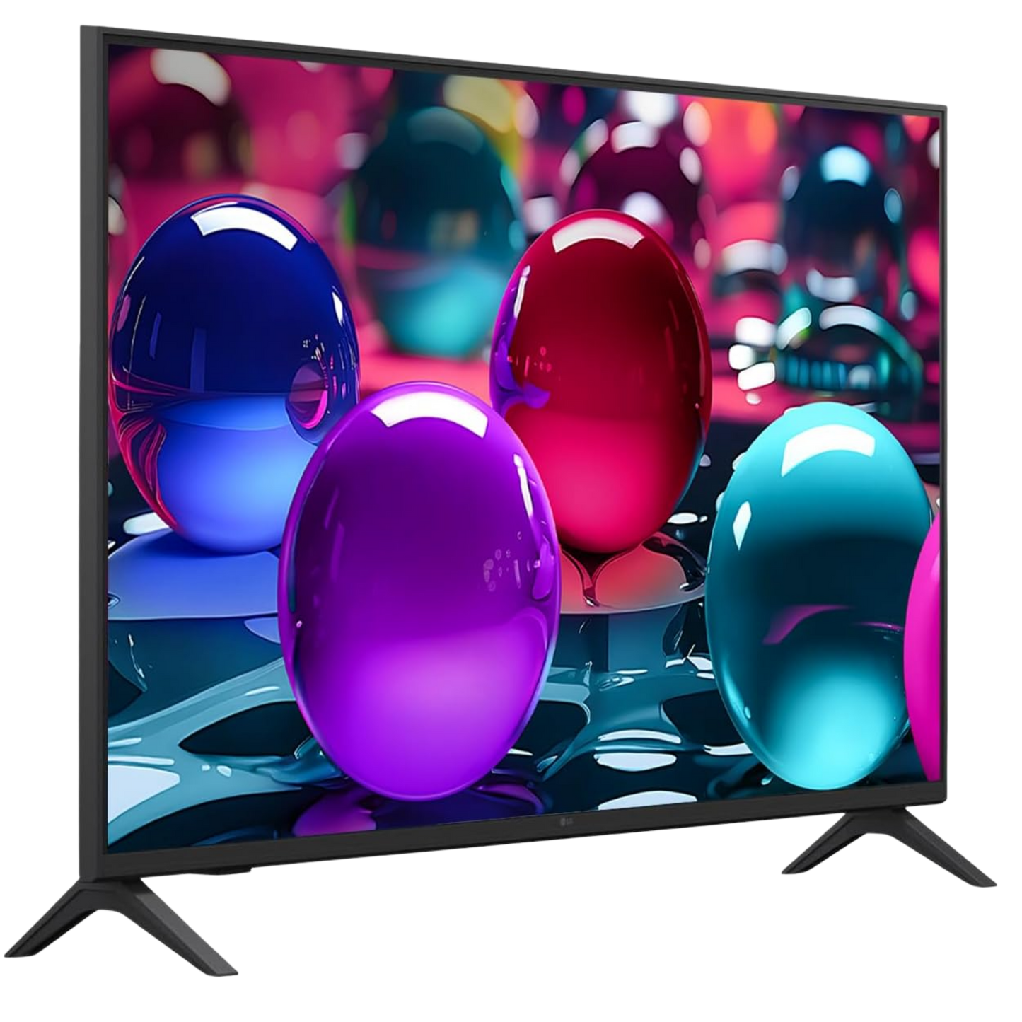 LG 75-inch UA7000 4K UHD HDR LED Smart TV with webOS, sleek design, and vibrant picture quality.