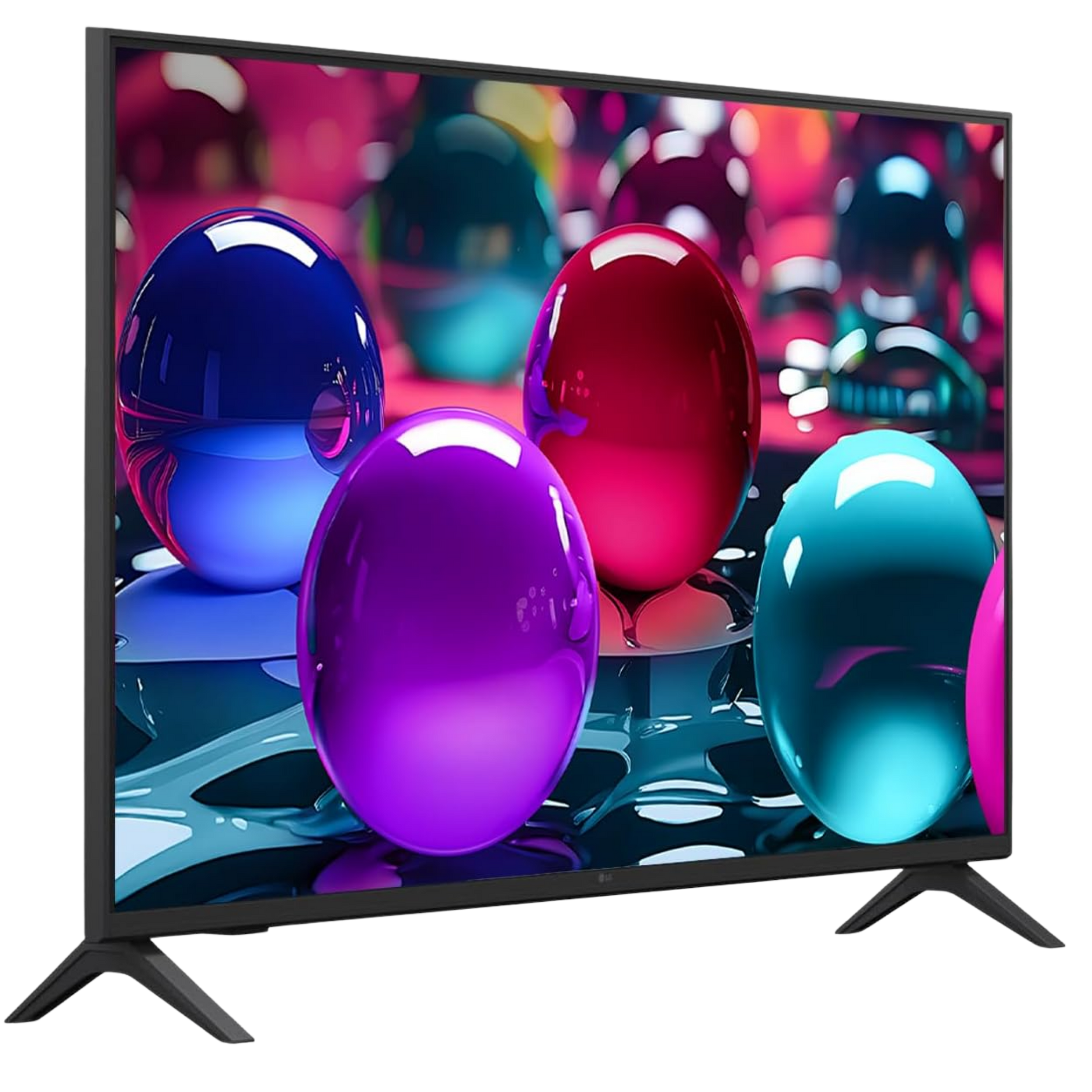 LG 75-inch UA7000 4K UHD HDR LED Smart TV with webOS, sleek design, and vibrant picture quality.