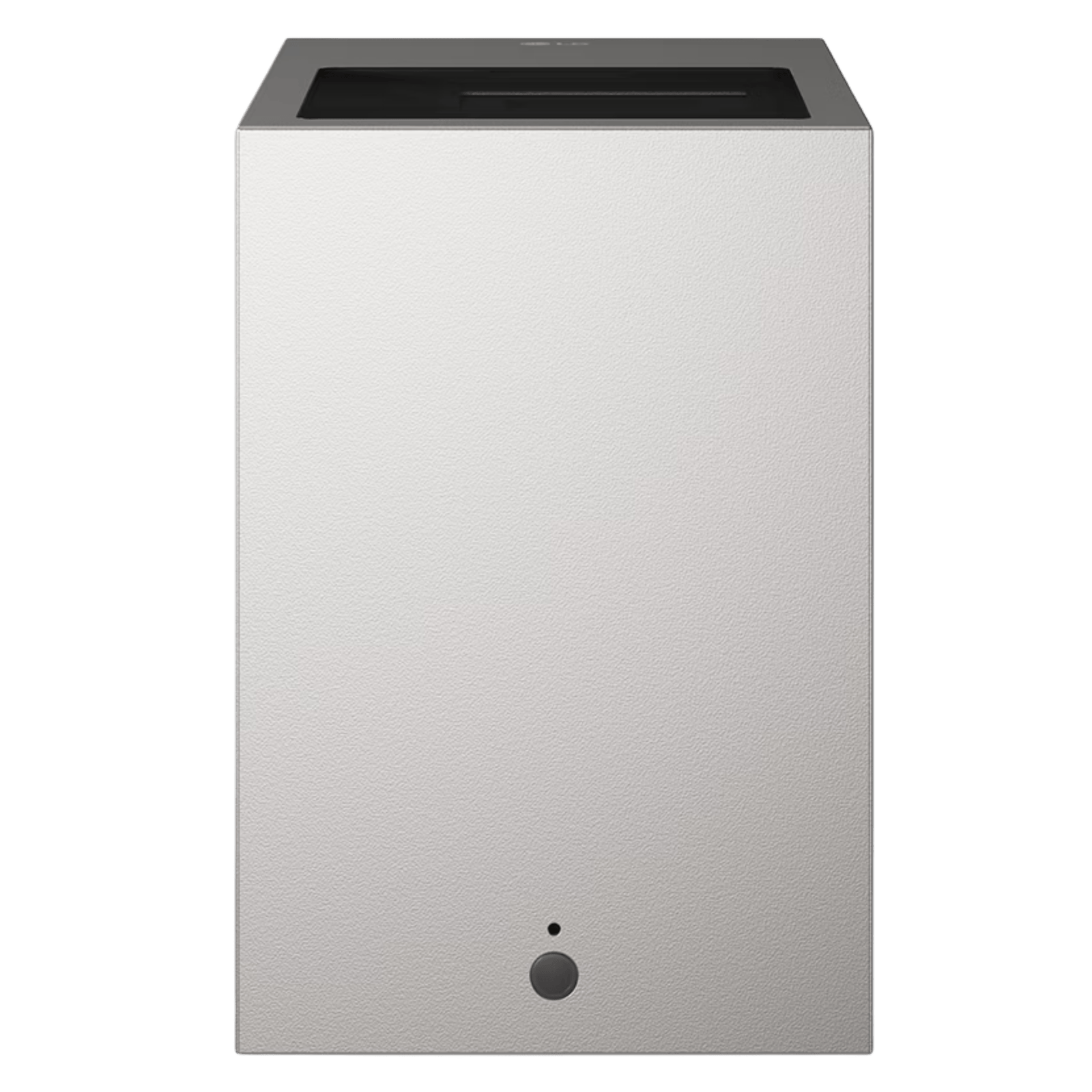 LG CineBeam S PU615U Ultra Short Throw 4K projector with Dolby Atmos, showing a sleek design and lens setup for home theater use.