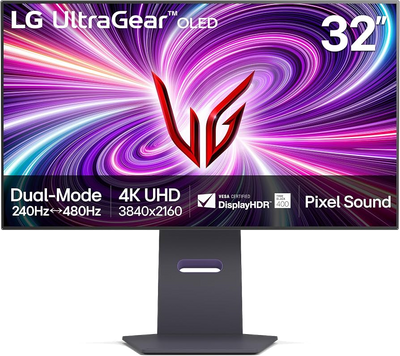 Open Box LG UltraGear 32" 4K OLED 240Hz Gaming Monitor (32GS95UE-B)