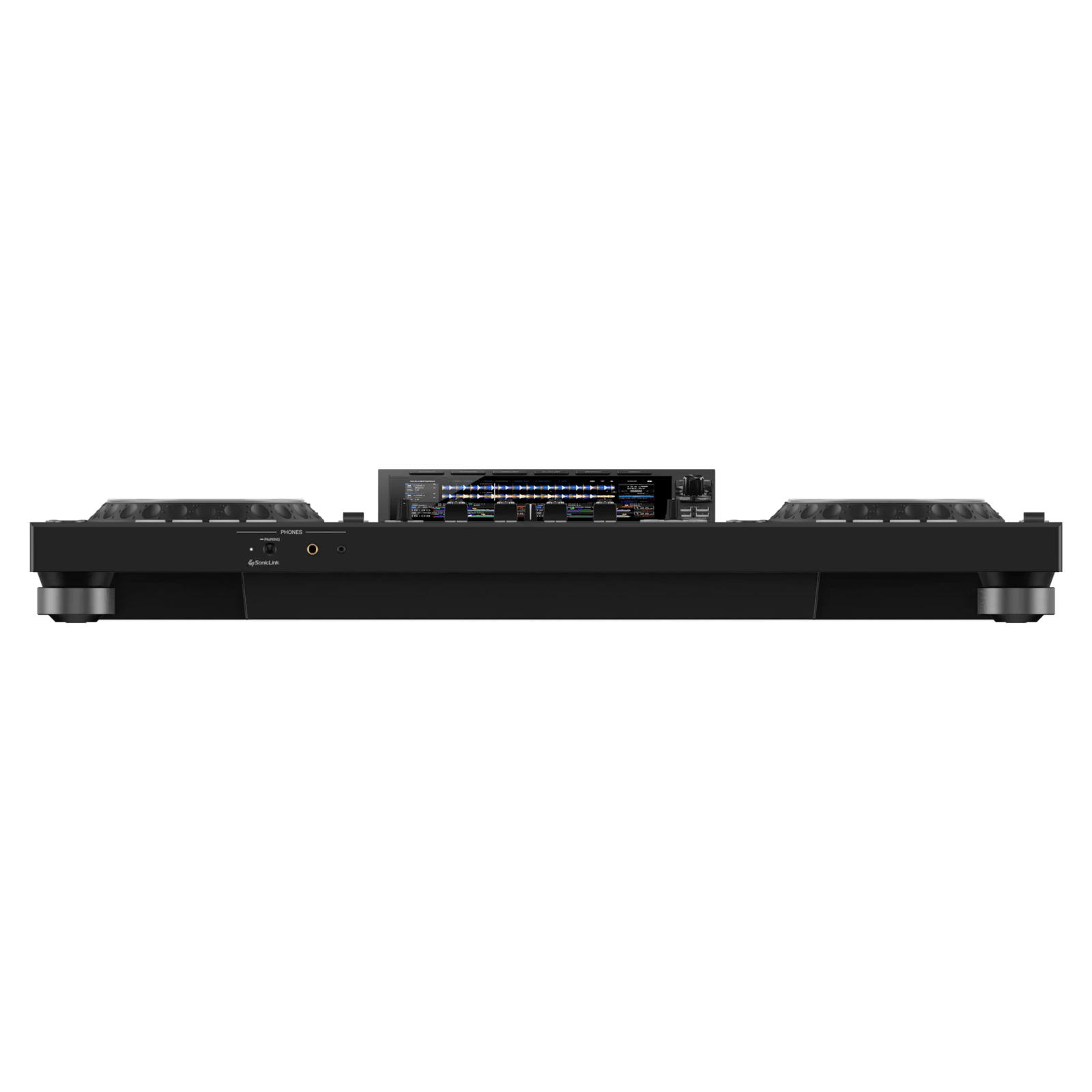 Pioneer DJ XDJ-AZ all-in-one DJ system with dual jog wheels, mixer controls, and professional audio interface.