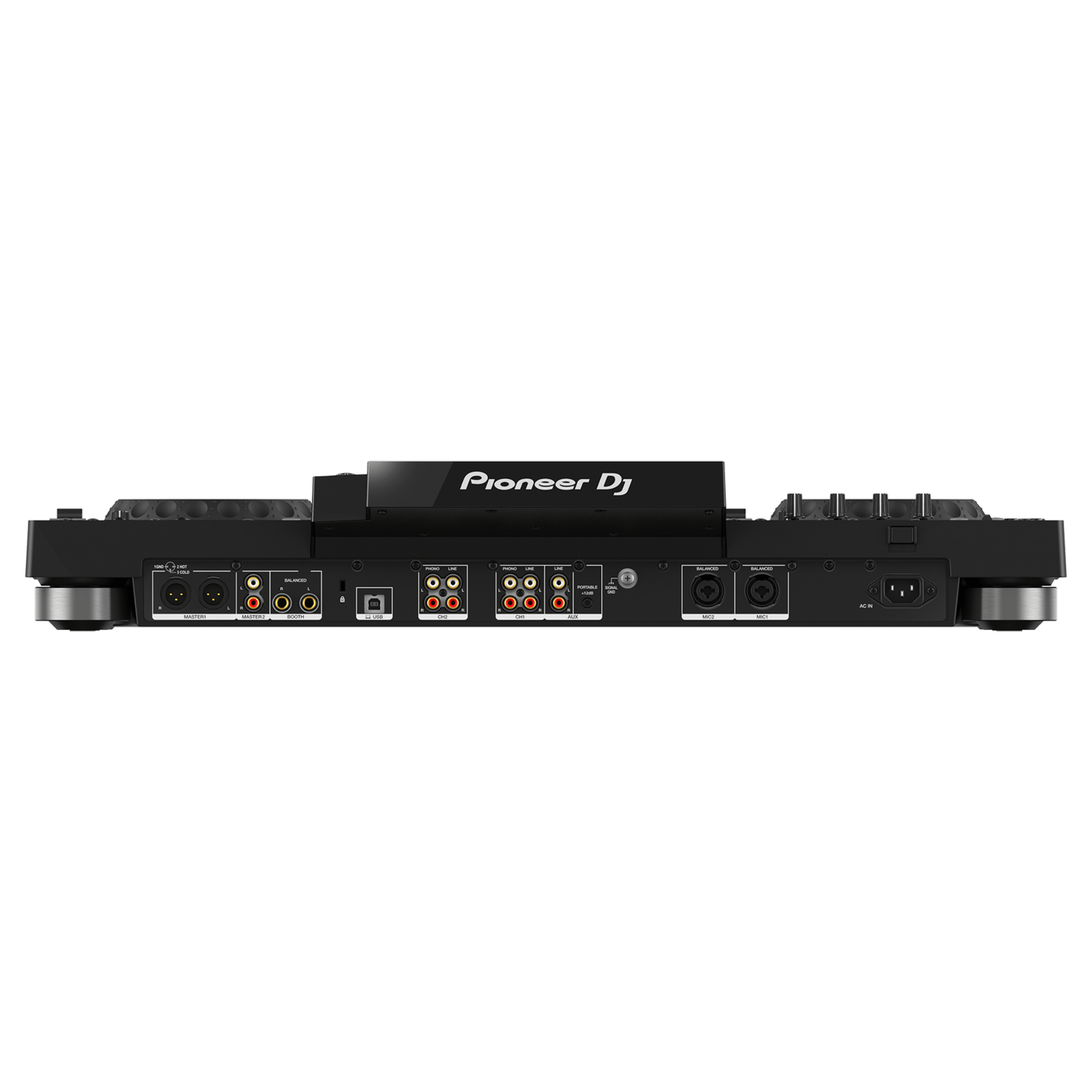 Pioneer DJ XDJ-RX3 all-in-one DJ system with dual screens, jog wheels, and professional controls for mixing and playback.