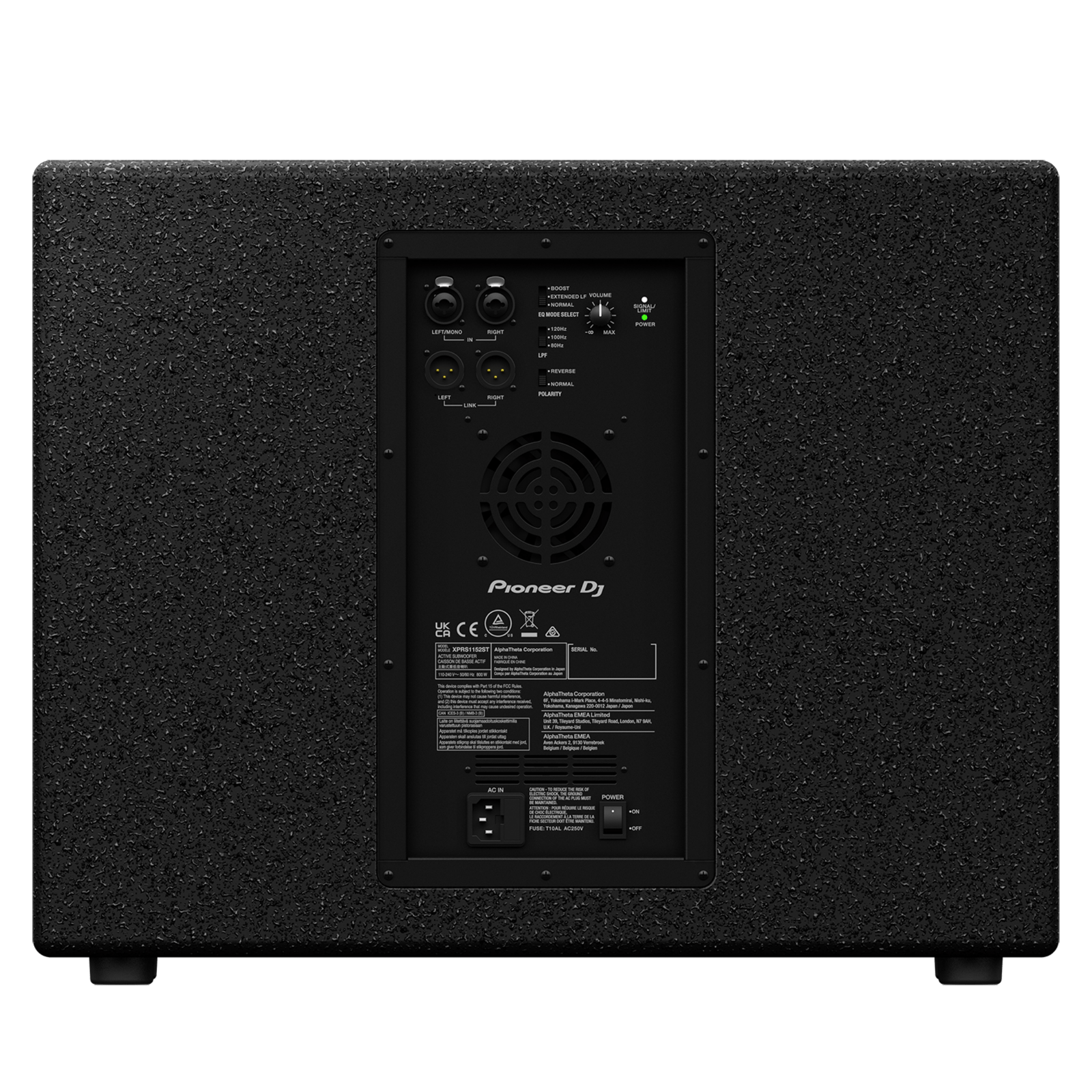 Pioneer DJ XPRS1152S professional audio subwoofer with rugged design and powerful sound for live sound reinforcement.
