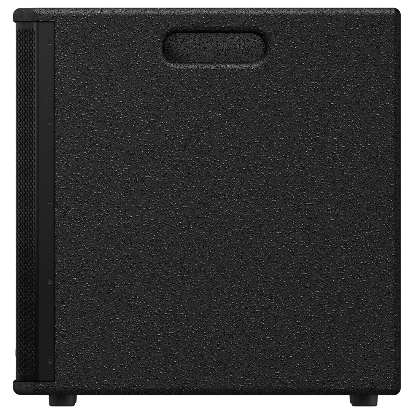 Pioneer DJ XPRS1182S Pro Audio Subwoofer showing the black speaker with Pioneer DJ branding and rugged enclosure.