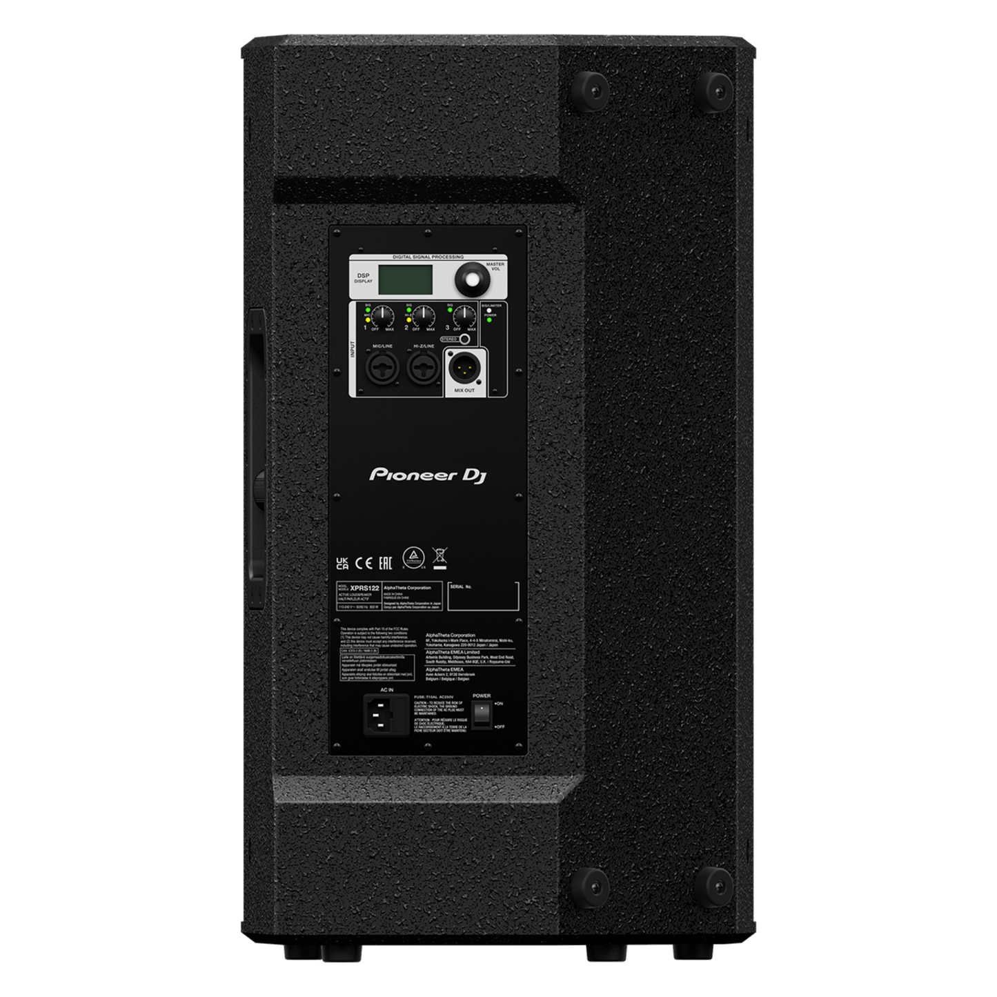 Pioneer DJ XPRS122 professional audio speaker and subwoofer for high-quality sound reinforcement.