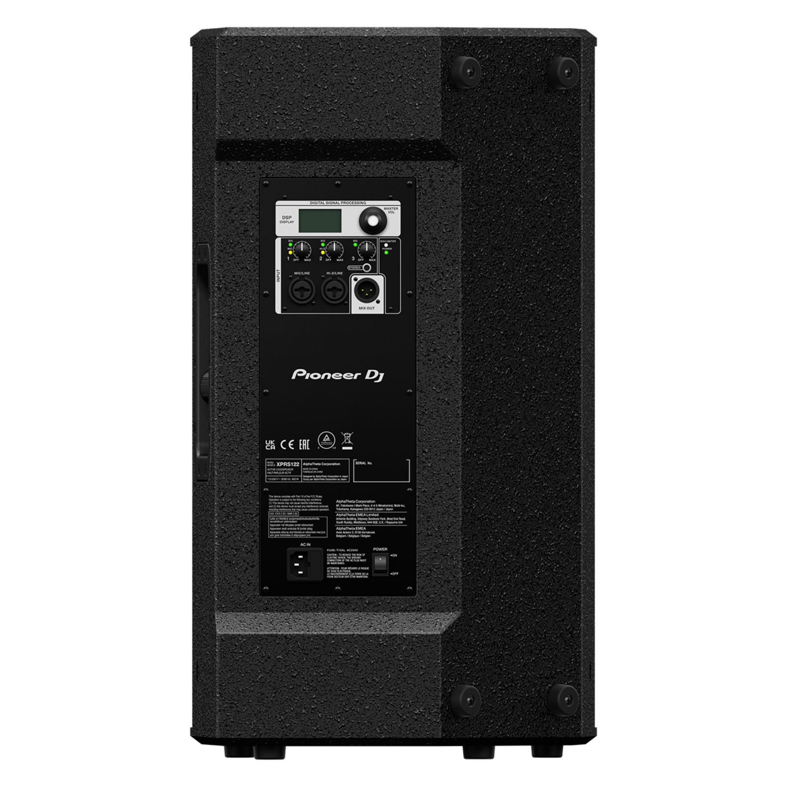 Pioneer DJ XPRS122 professional audio speaker and subwoofer for high-quality sound reinforcement.