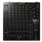 Pioneer DJ DJM-V10-LF professional 4-channel DJ mixer with multiple knobs and inputs, designed for professional DJ setups.