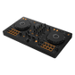 Pioneer DJ DDJ-FLX4 Rekordbox DJ controller with jog wheels, mixer faders, and control buttons for seamless music mixing.