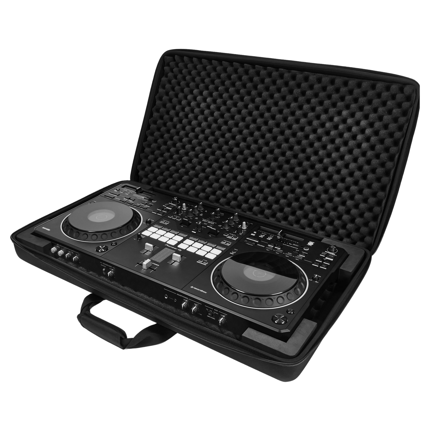 Pioneer DJ DDJ-REV5 Rev Series scratch DJ controller with jog wheels, mixer, and controls for professional turntablism.