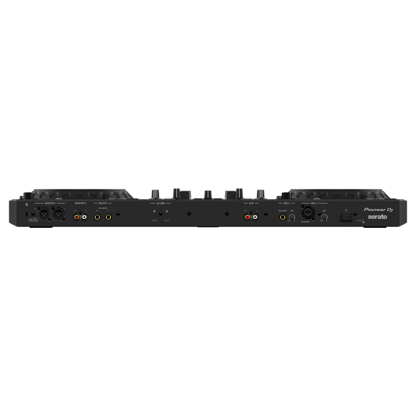 Pioneer DJ DDJ-REV5 Rev Series scratch DJ controller with jog wheels, performance pads, and professional controls.