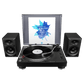 Pioneer DJ PLX-500 turntables with slipmat and tonearm, showcasing the classic design and controls of this DJ equipment.