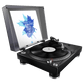 Pioneer DJ PLX-500 turntable with slipmat and tonearm, showcasing its professional DJ equipment design and controls.