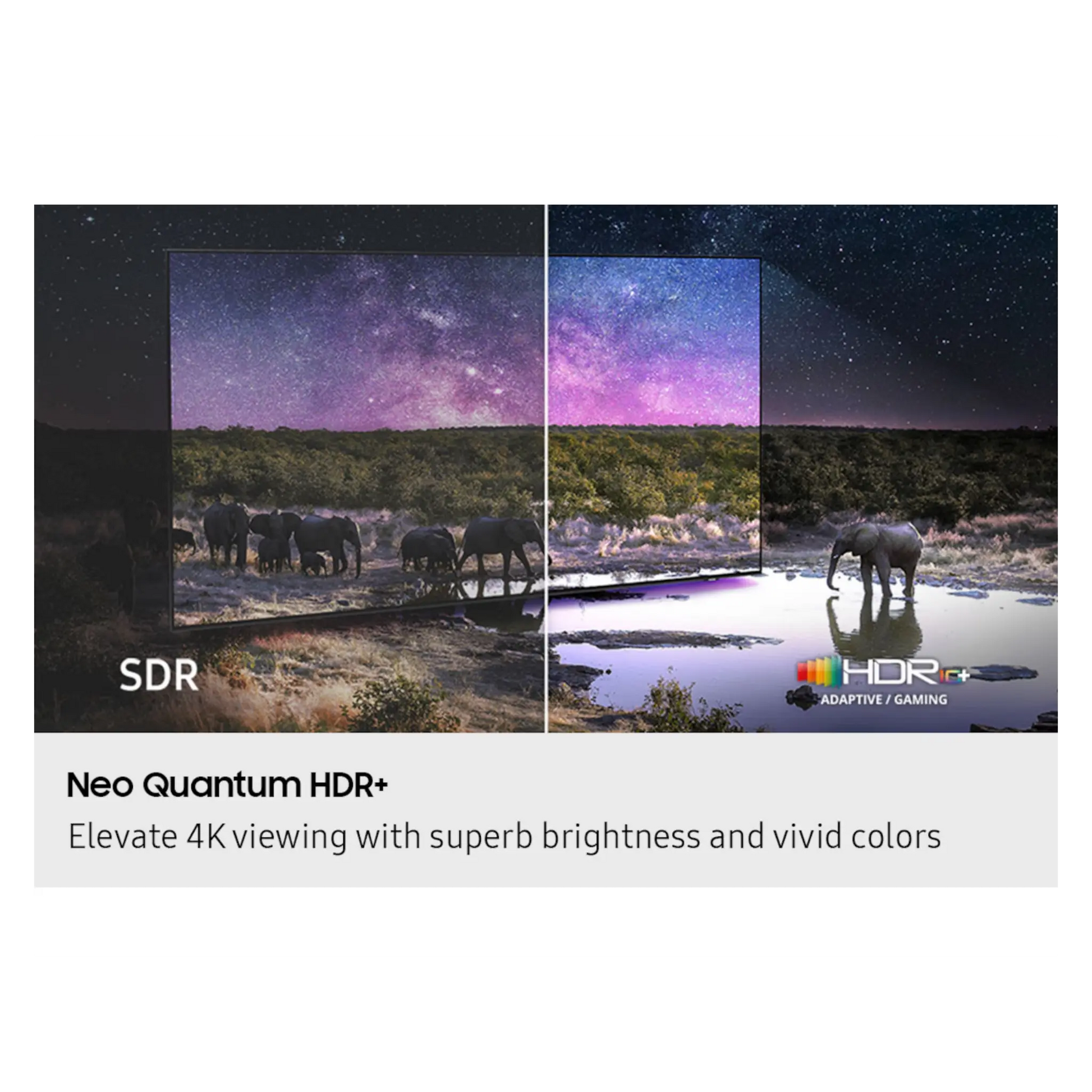 Open box Samsung 55-inch Neo QLED QN85F 4K Smart TV with Vision AI, showcasing the sleek screen and modern design.