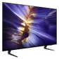 Open box Samsung 42-inch S90F Series 4K UHD HDR OLED Tizen Smart TV showing screen and sleek design.