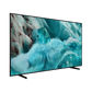 Open box Samsung 43-inch Q7F Series 4K UHD HDR QLED Tizen Smart TV showing the screen and sleek black design.