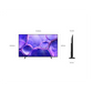 Open box Samsung 43-inch U8000F Series 4K UHD HDR LED Tizen Smart TV showing screen display and sleek design.
