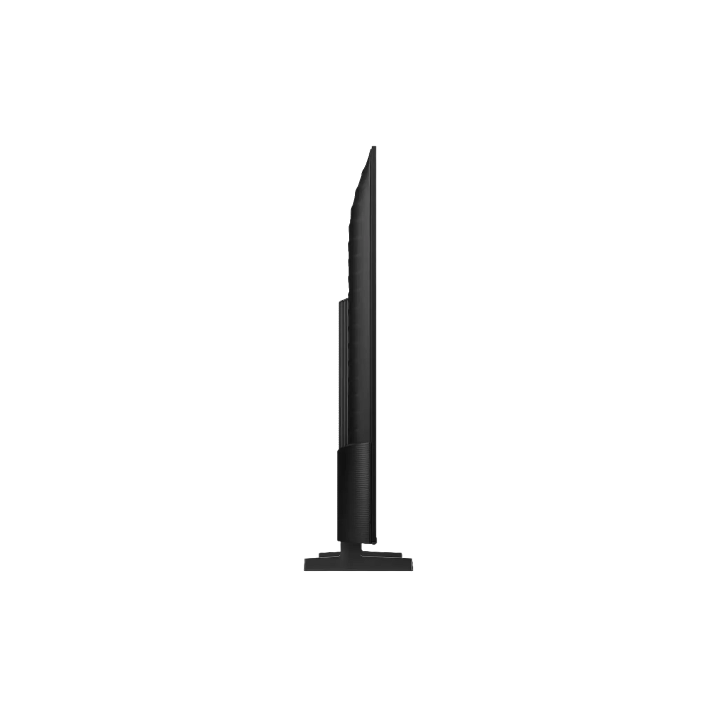 Open box Samsung 43-inch U8000F Series 4K UHD HDR LED Tizen Smart TV showing screen and sleek black design.
