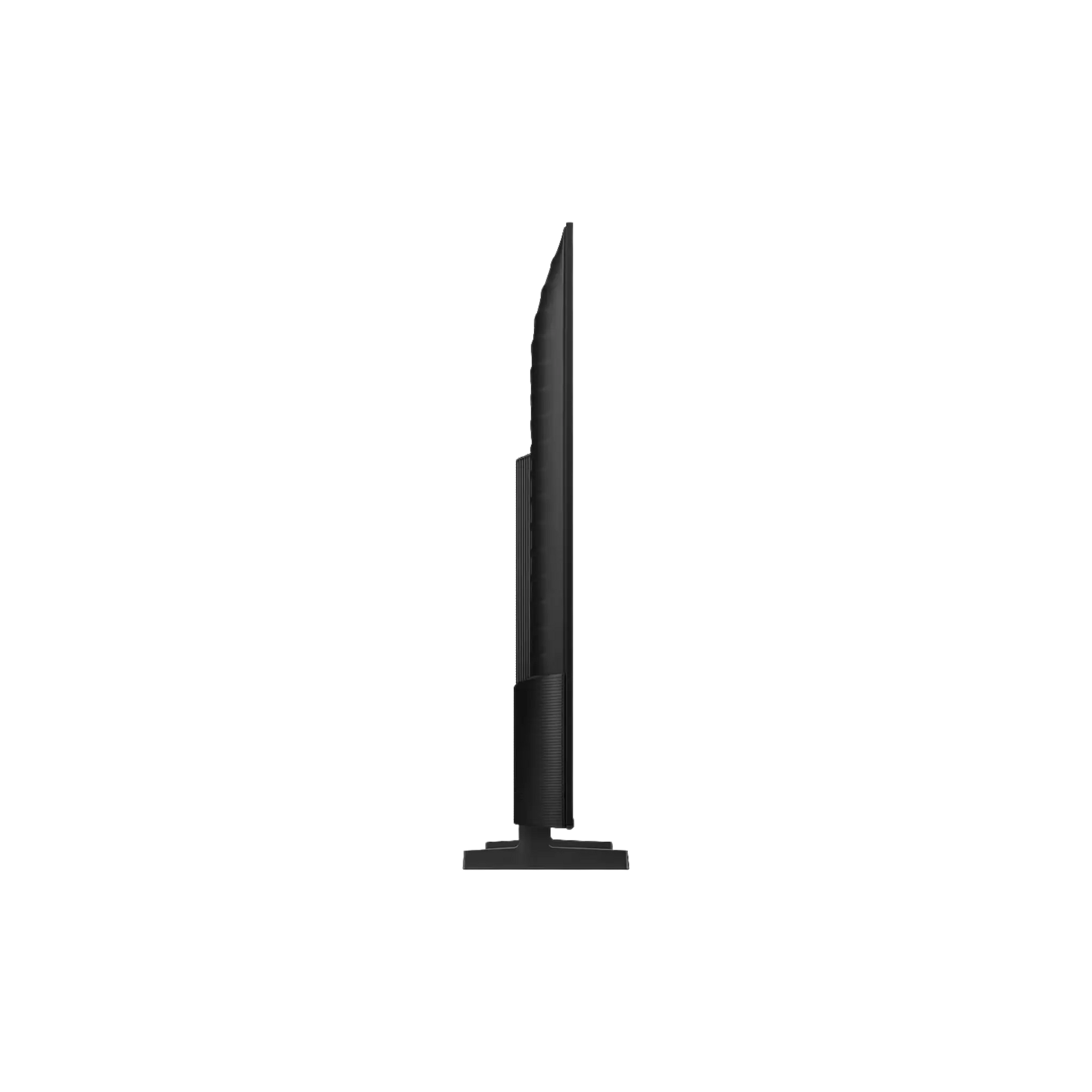 Open box Samsung 43-inch U8000F Series 4K UHD HDR LED Tizen Smart TV showing screen and sleek black design.