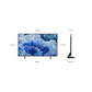 Open box Samsung 50-inch Q8F Series 4K UHD HDR QLED Tizen Smart TV showing the screen and sleek design.